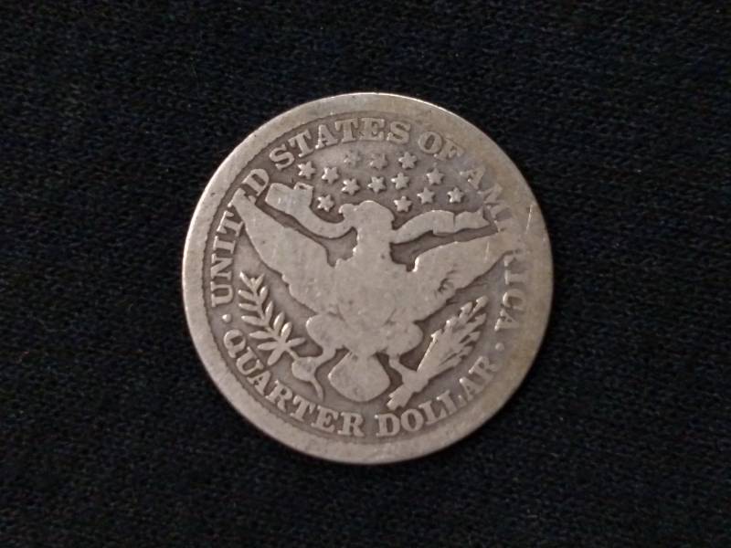 lot 75 image: 1899 Barber Silver Quarter...
