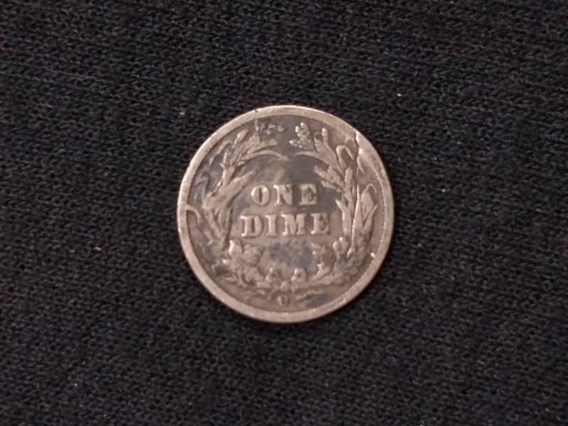 lot 80 image: 1892 O Barber Silver Dime...