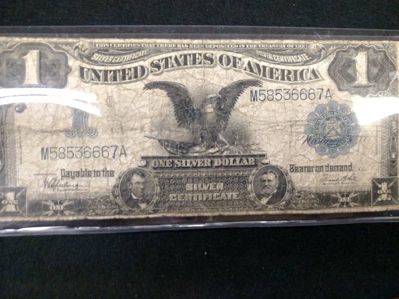 lot 90 image: 1899 Large Size Black Eagle Silver ...