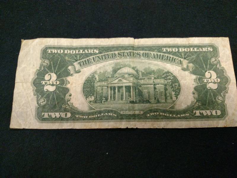 lot 91 image: 1928 D Two Dollars Red Seal Note...