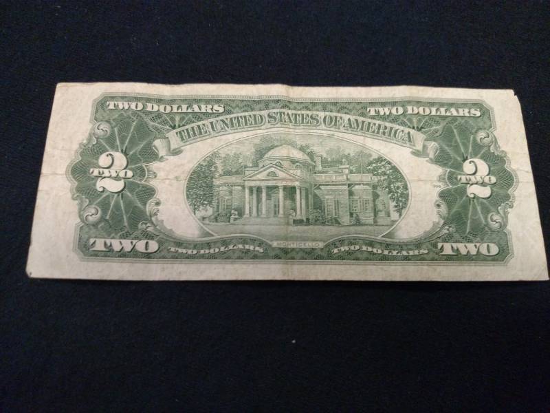 lot 93 image: 1953 Two Dollars Red Seal Note...