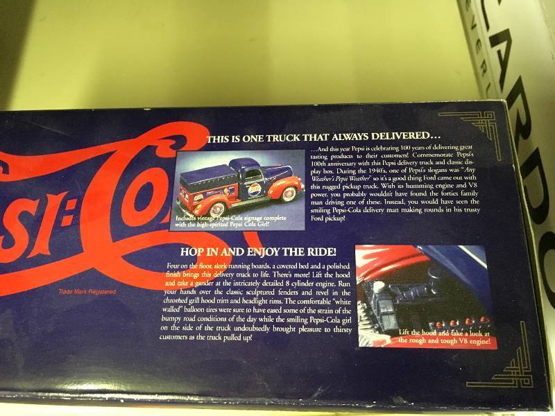 lot 128 image: 100th Anniversary Pepsi Cola Pickup Truck