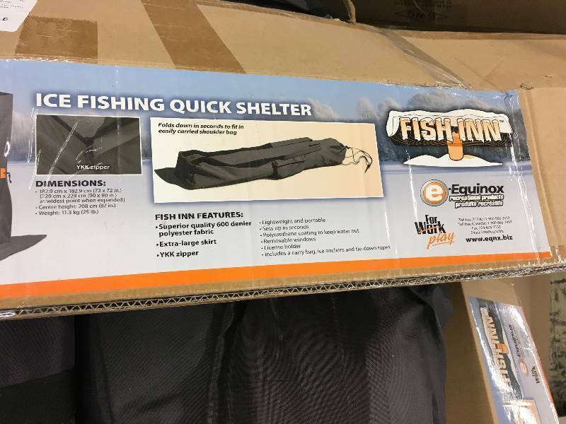 lot 122 image: Equinox Ice Fishing House, Retail $149.99