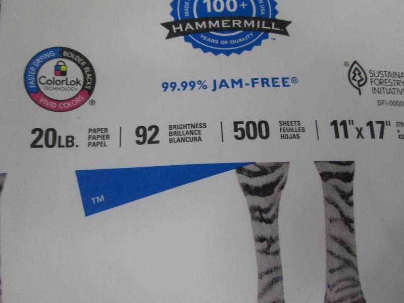 9 Open Reams Hammermill 11x17 Tidal...