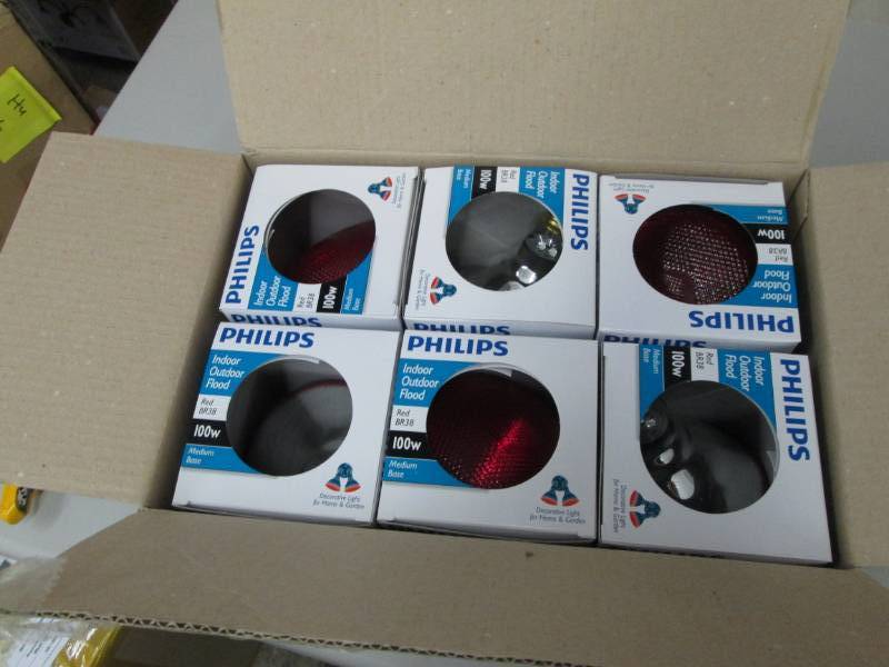 Lot of 6 Philips 38529-4 - 100 Watt...