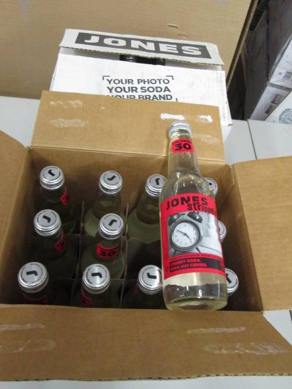 2 Cases of 12 Jones Stripped Cherry...