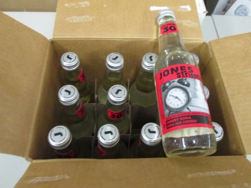 2 Cases of 12 Jones Stripped Cherry...