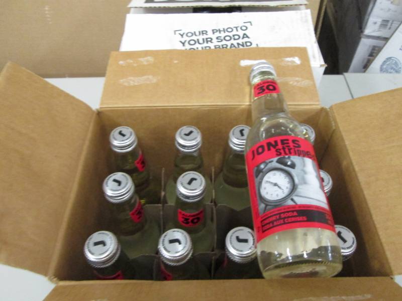 2 Cases of 12 Jones Stripped Cherry...