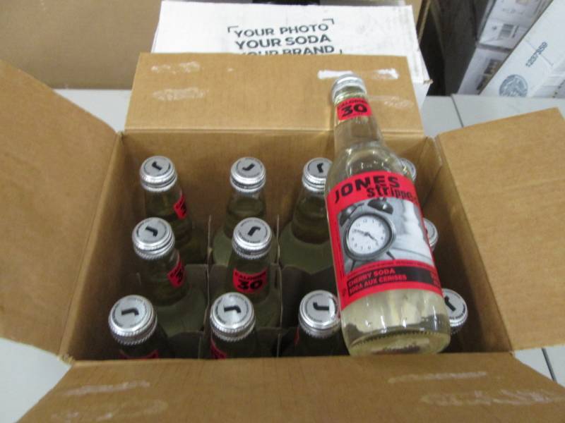 2 Cases of 12 Jones Stripped Cherry...