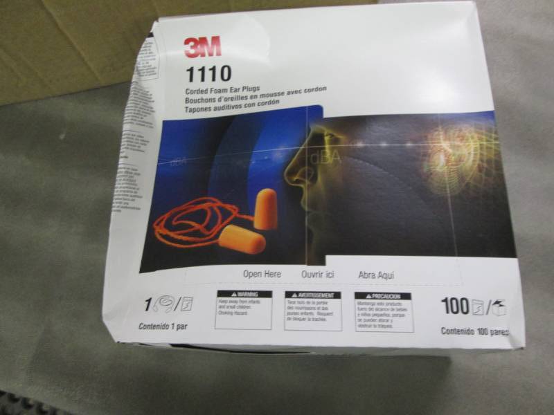 5 Boxes 3M 1110 Corded Foam Ear Plu...