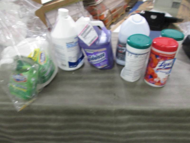 Damaged Container Cleaning Products...