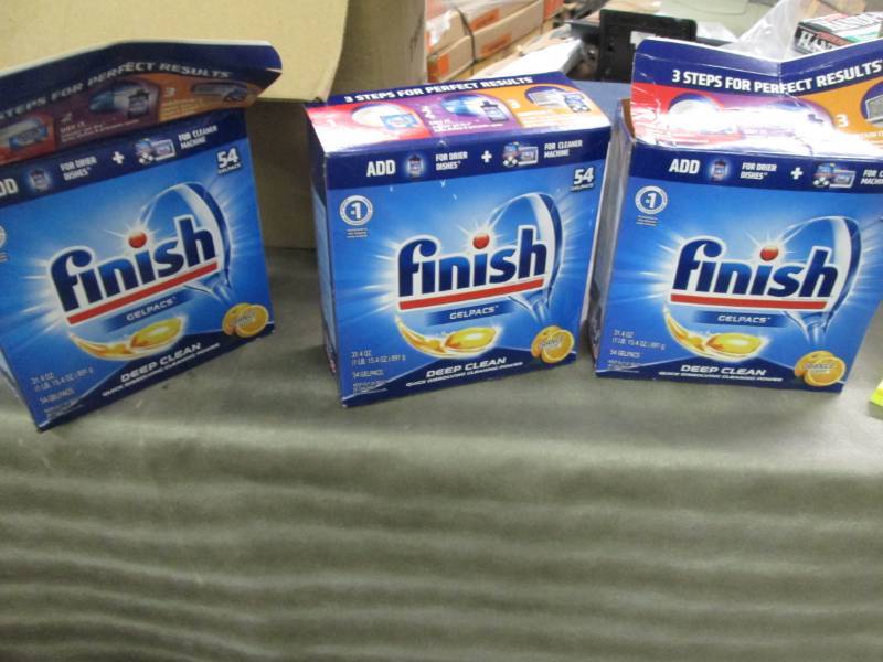 2 Boxes of Finish Deep Clean Gel p...