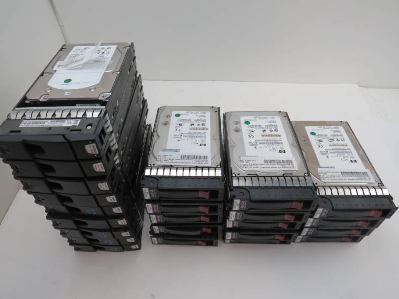 Lot of 23 HP DF450B8054 450GB Hard Drives