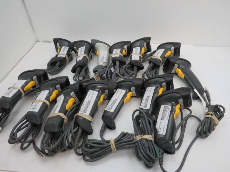 monster lot of bar code scanners and an airnet router