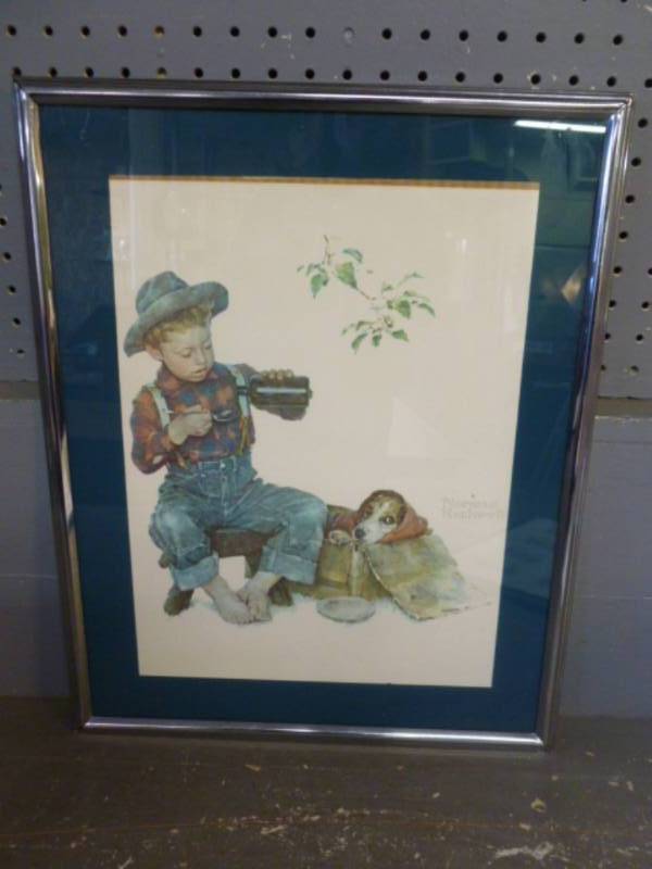 lot 83 image: Norman Rockwell Print