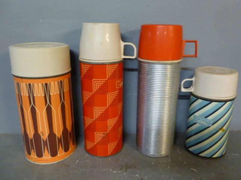 lot 135 image: Vintage Thermos Jugs