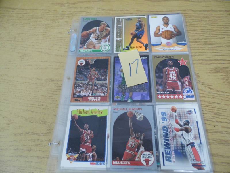 6 Pages of Assorted Sports Cards