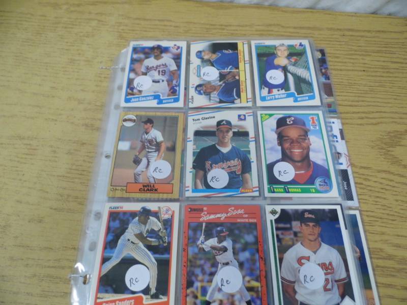 6 Pages of Assorted Sports Cards