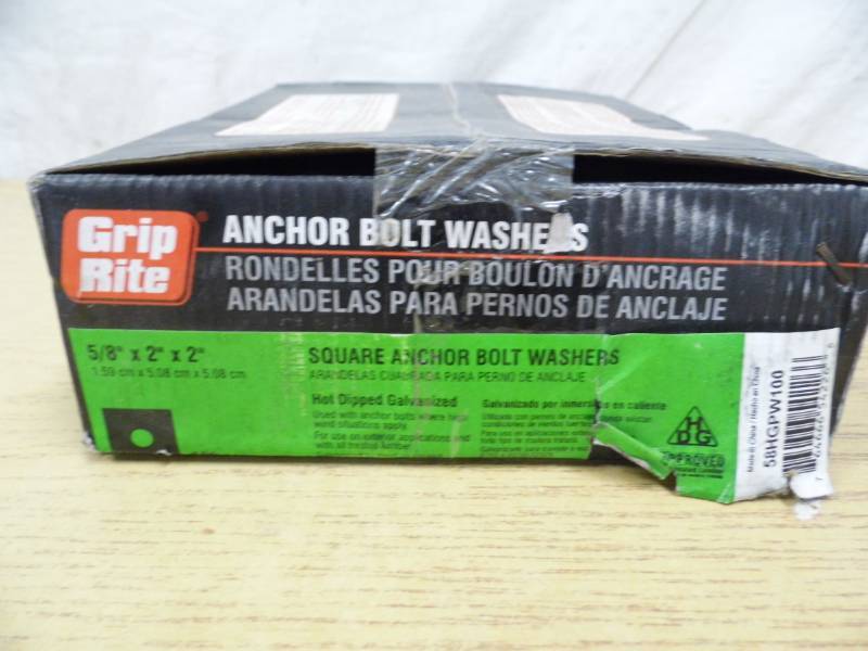 Grip Tite Anchor Bolt Washers