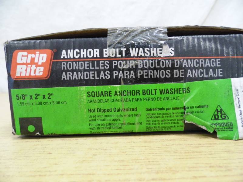 Grip Tite Anchor Bolt Washers