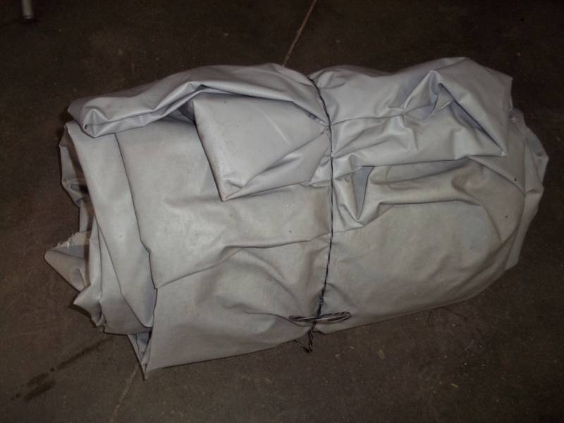Large Tarp gray, good for woodpile