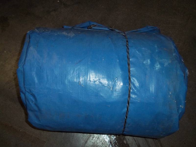 Large Tarp blue, good for woodpile