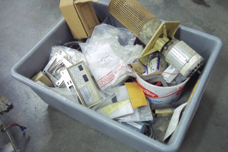 Tote with electrical supplies