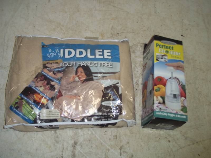 Cuddle Blanket and food chopper