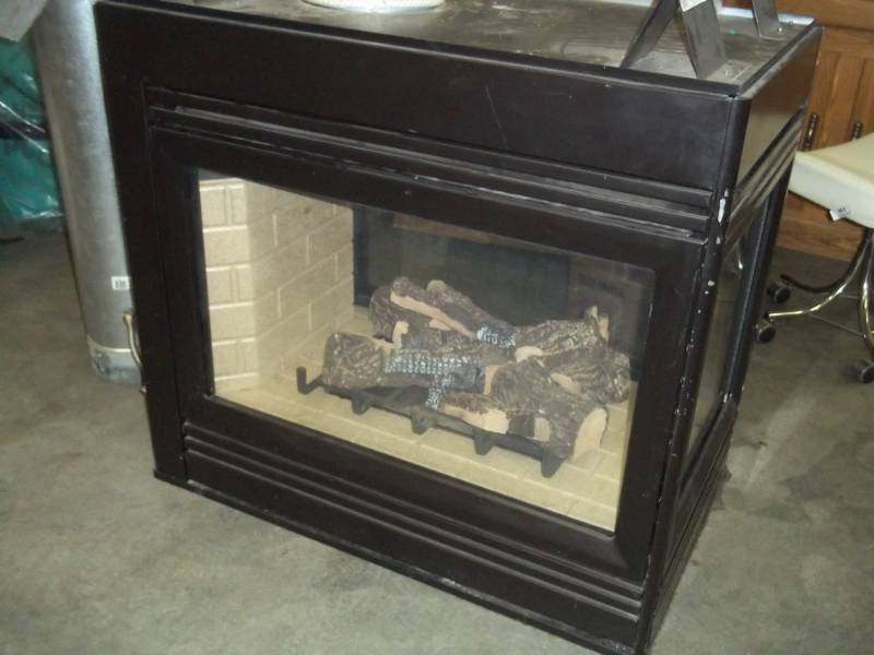 LP Fireplace with Pipe