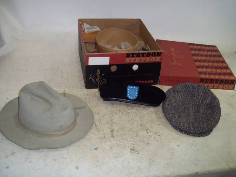 Vintage Hats Resistolete, and Stetson box