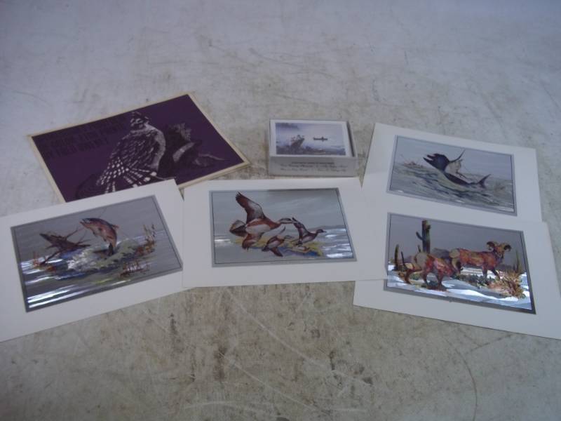 Les Kouba Stationary and Fred Sweney Etch Pictures