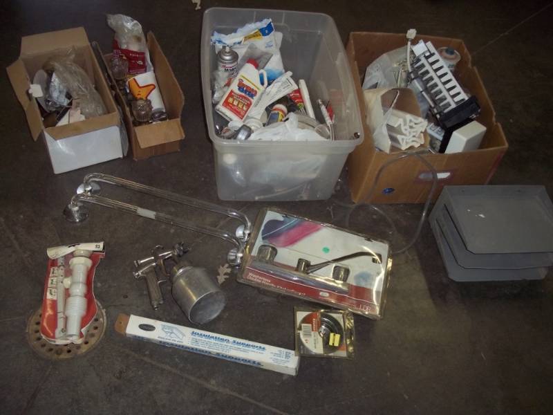 Kitchen Faucet,  Spray Paint gun, Plumbing supplies, Tile Trim and Hardware