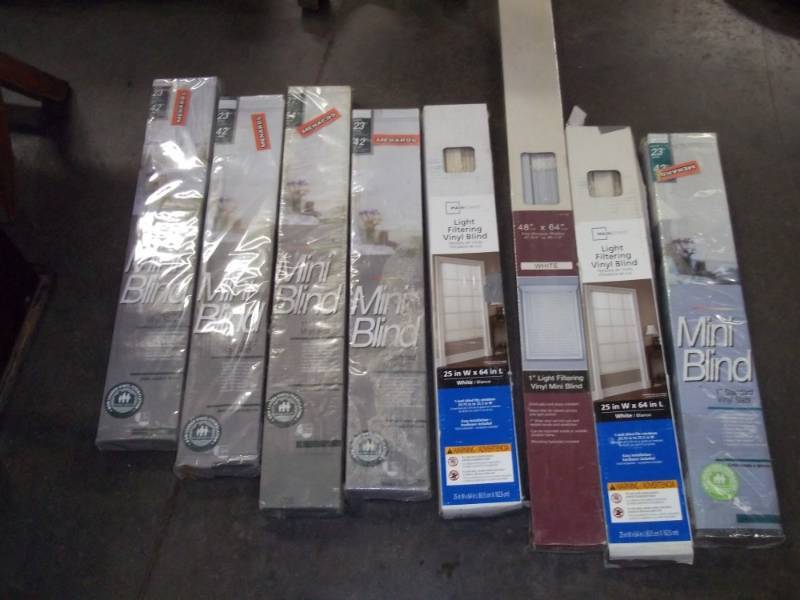 8 Mini Blinds still in package