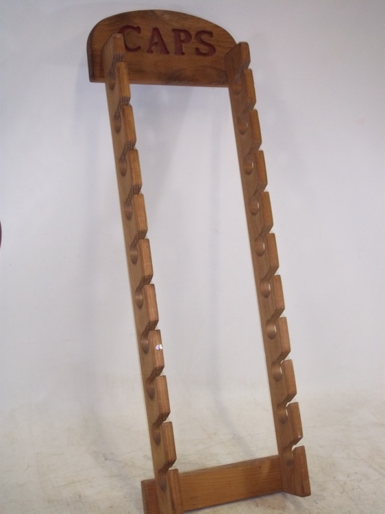 Wood Cap Rack