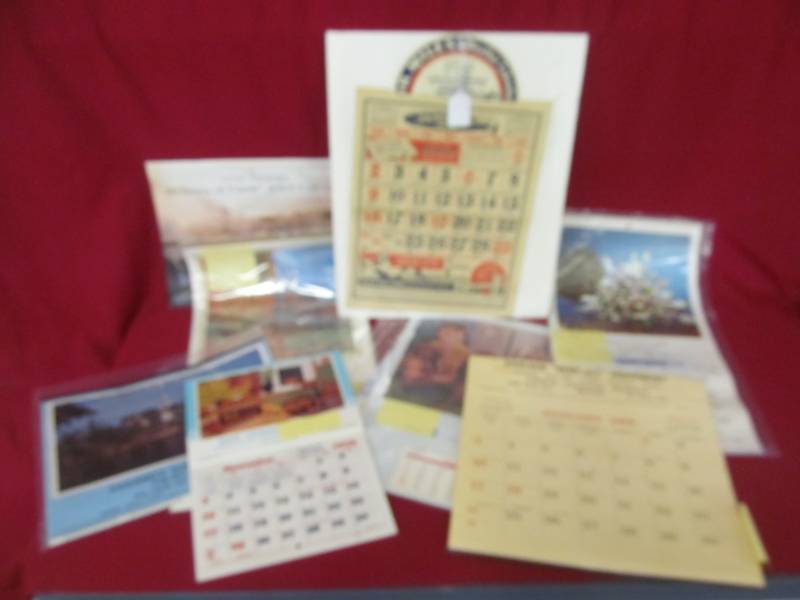 lot 49 image: vintage calendars