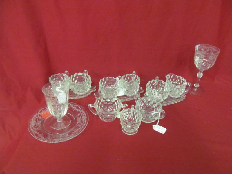 lot 56 image: Fostoria glassware