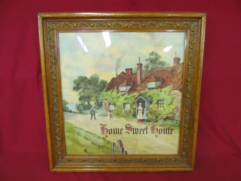 lot 74 image: vintage 1907 Home Sweet Home print