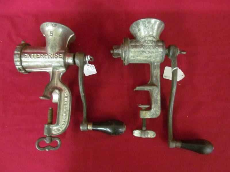 lot 76 image: Enterprise ,King Kutter Food Grinders