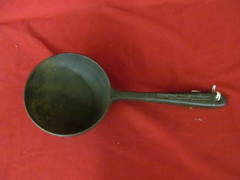 lot 78 image: cast iron lead melting ladle