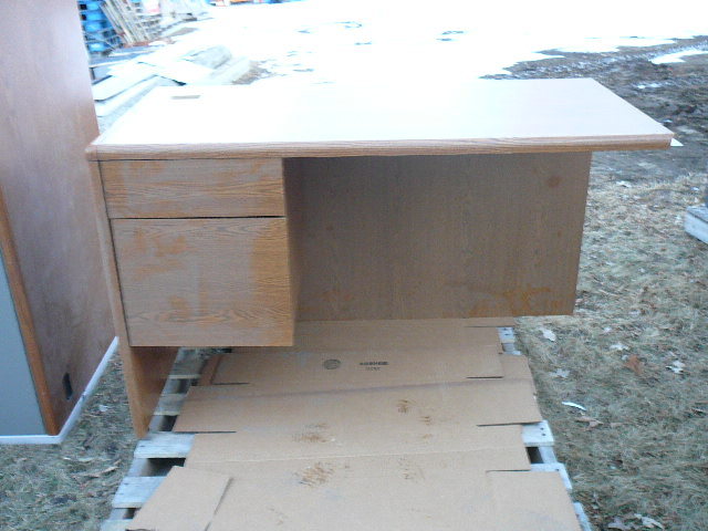 lot 142 image: Steel Case Desk