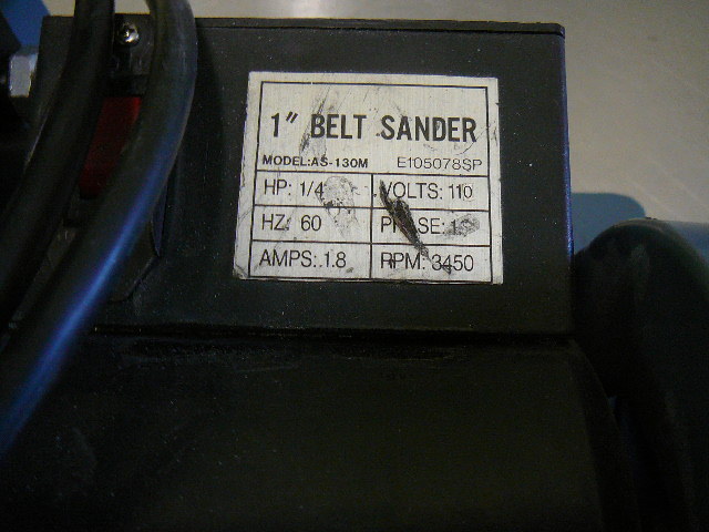 lot 3 image: Enco 1 Belt Sander