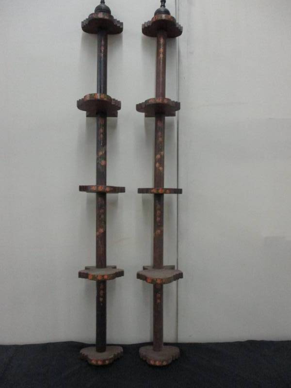 Two 49 Long Corner or wall shelves.
