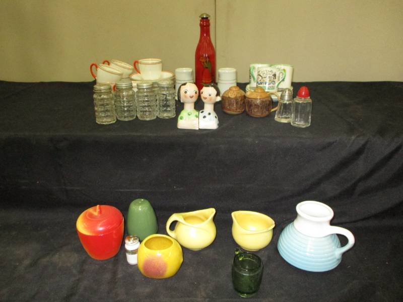 Variety of Collectibles, salt and pepper and other misc