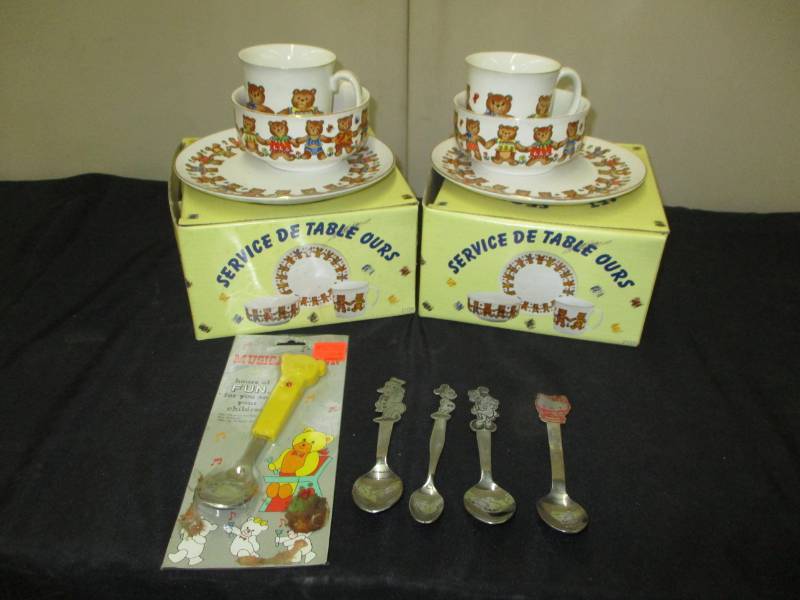 kids dishes set and Disney Silverware
