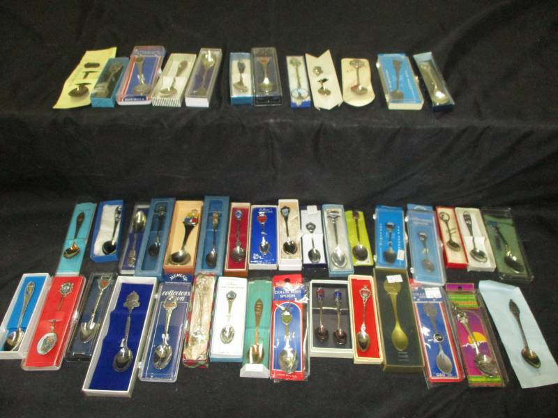 Collector Spoons in boxes