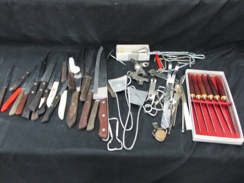 Various Knives, Bottle Openers and cheese cutters