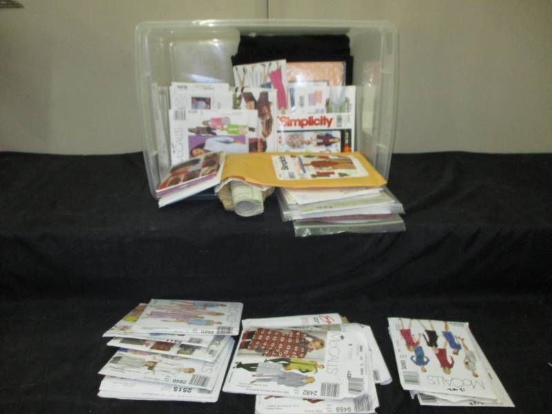 tub full of quilting patterns