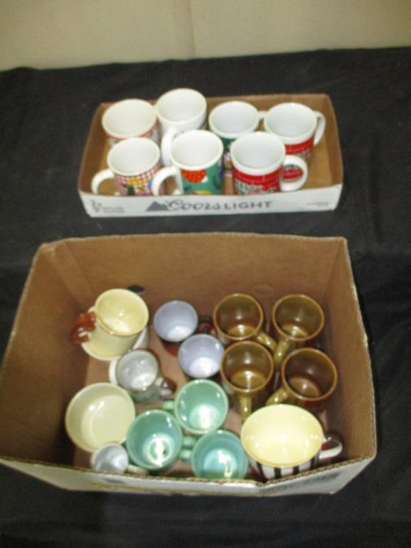 22 various everyday and festive mugs