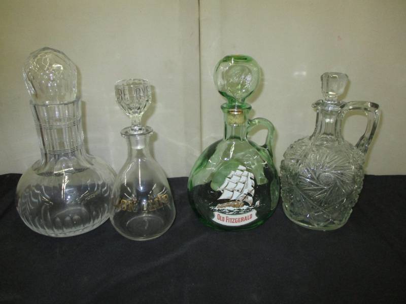 Decanters one says Lions Club