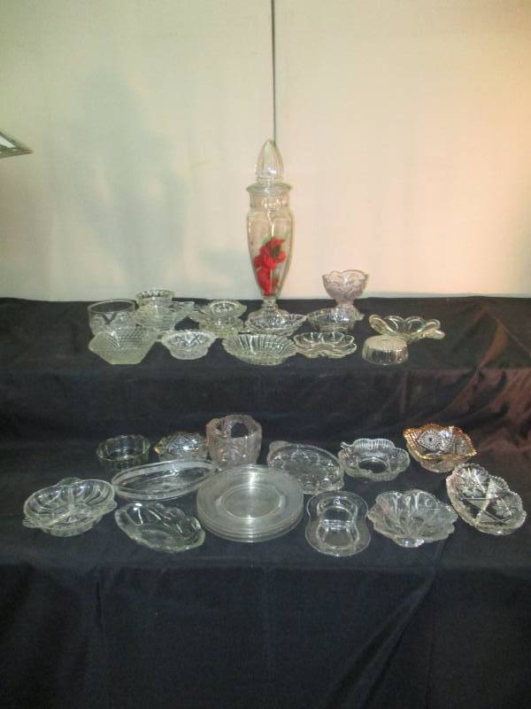 Crystal Glassware and serving pieces